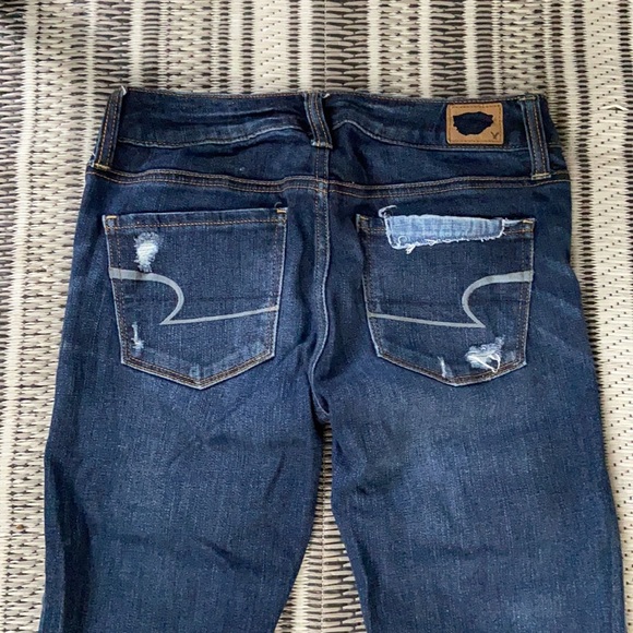 Distressed patchwork American eagle jeans - Picture 4 of 6